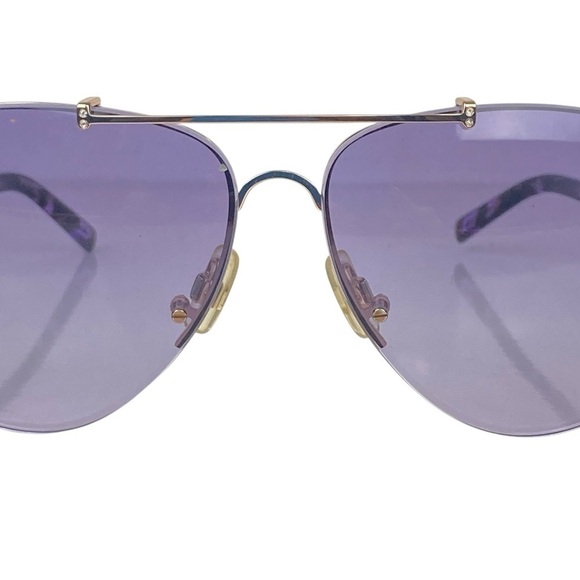 SWAROVSKI Sunglasses SW134 Purple with Crystal Facets at Temples - $224. main image 5
